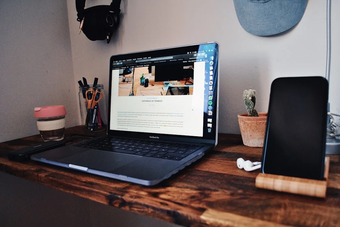 Facebook page of an entrepreneurs social media on desktop and mobile.